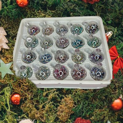 Square Crystal AB Drill Christmas Ornament Gift Set