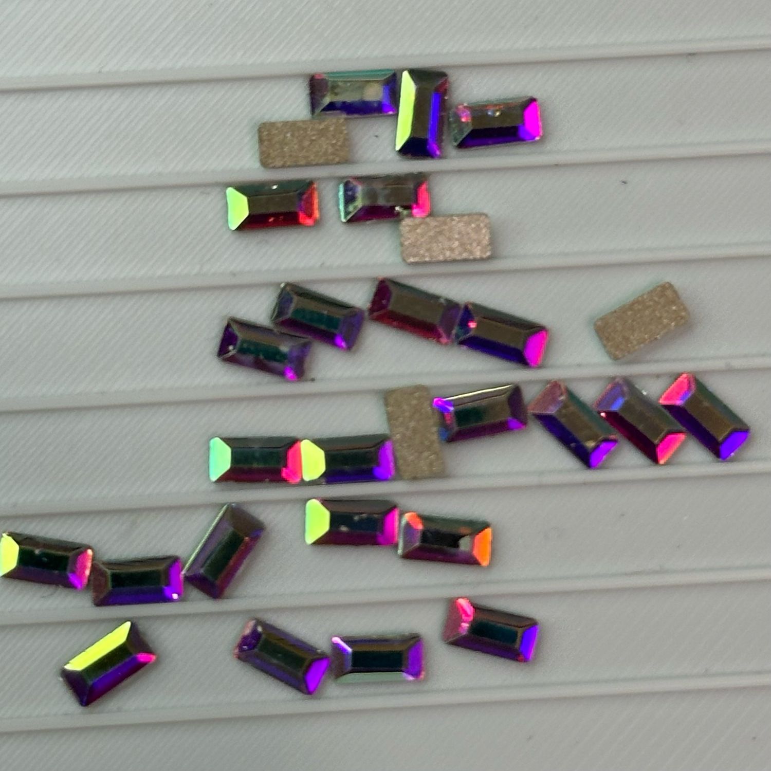 2.5mm X 5MM Shimmer Stones Crystal AB