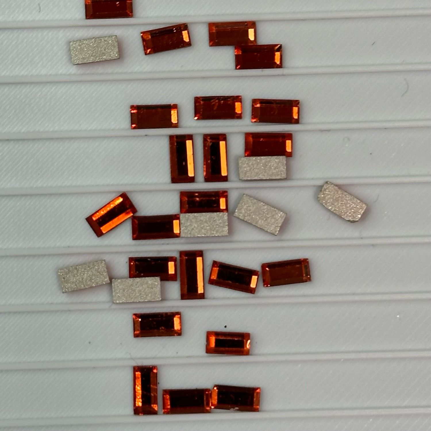 2.5mm X 5MM Shimmer Stones Orange