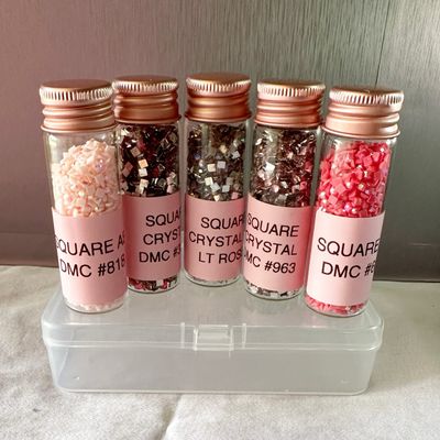 Large Square Sample Set Pink