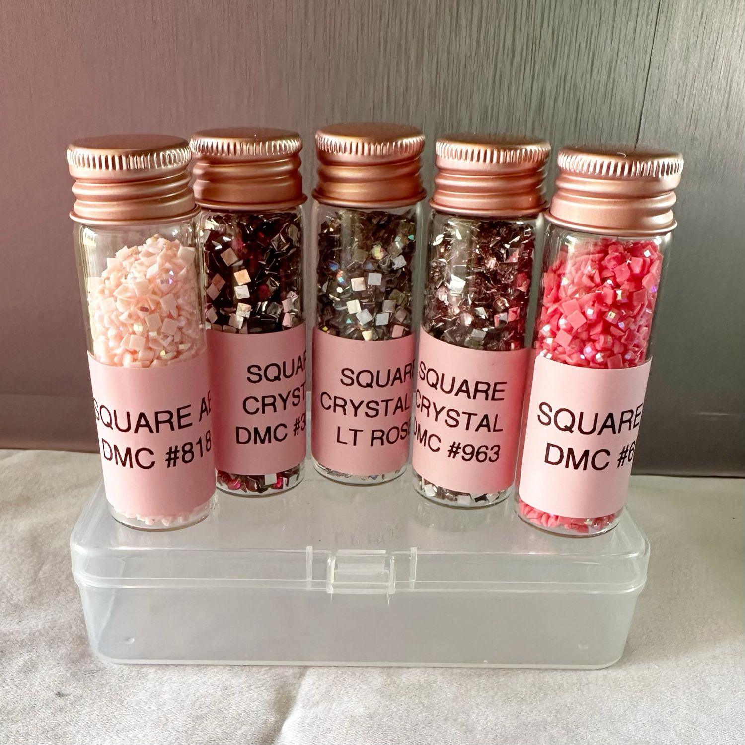 Large Square Sample Set Pink