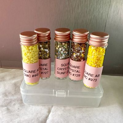 Large Square Sample Set Yellow