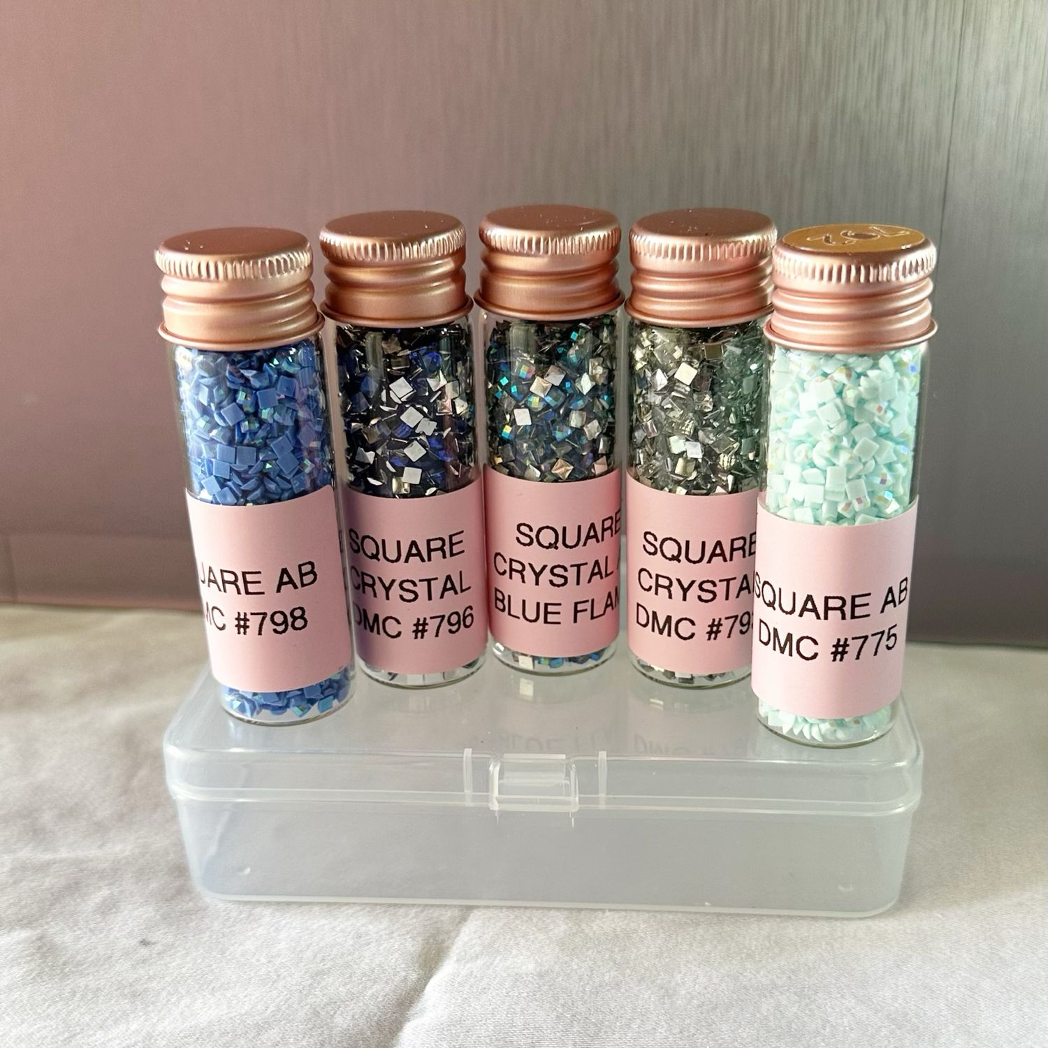 Large Square Sample Set Blue