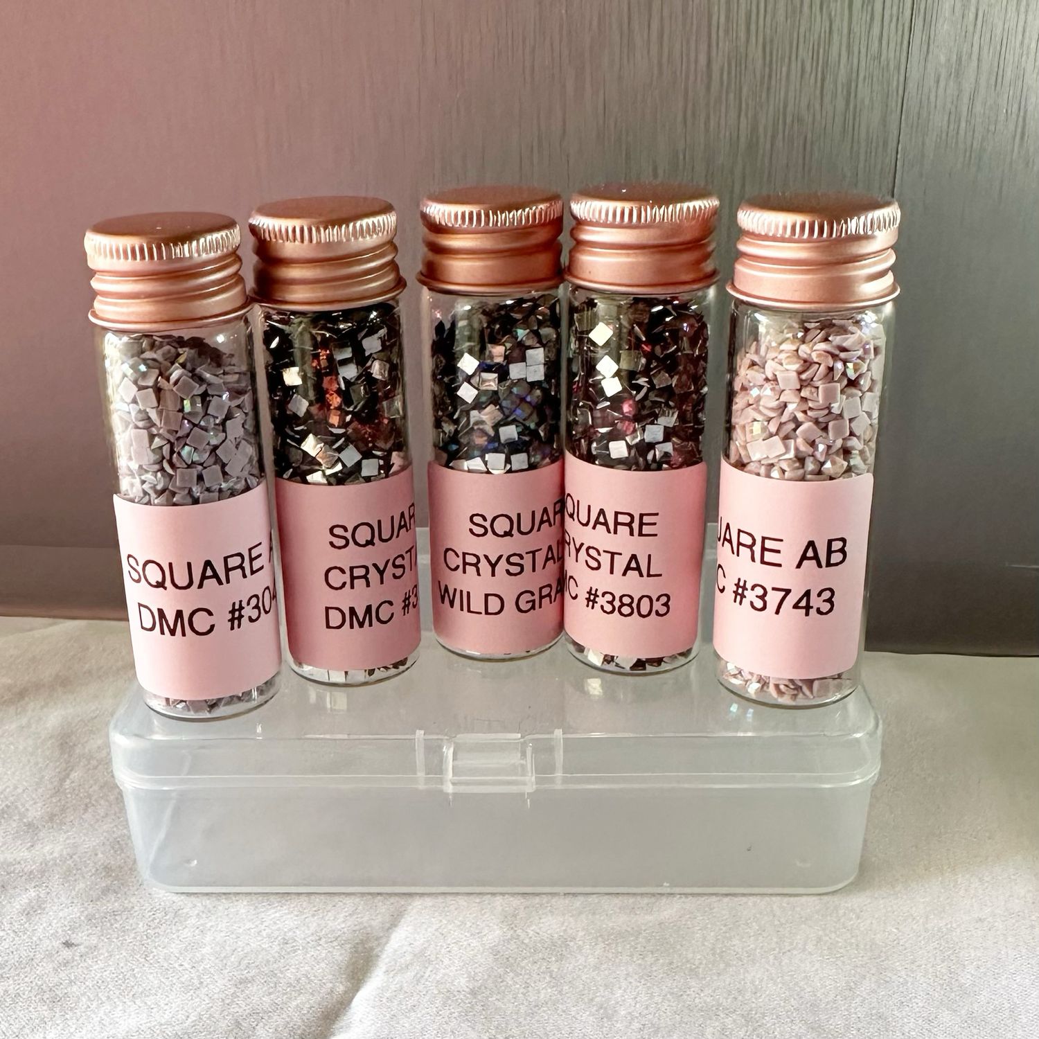 Large Square Sample Set Mauve