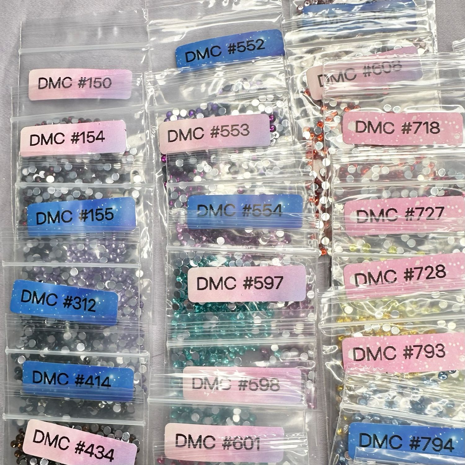 Round Crystal Drills Mini Set 40 Colors