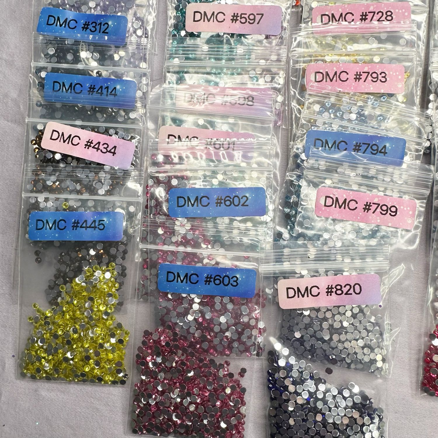 Round Crystal Drills Mini Set 40 Colors