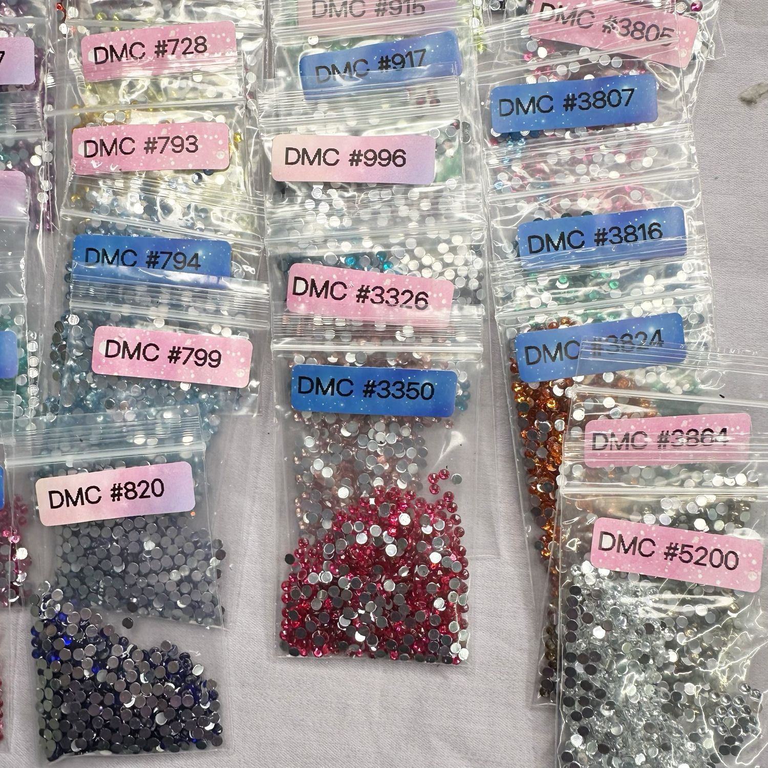Round Crystal Drills Mini Set 40 Colors