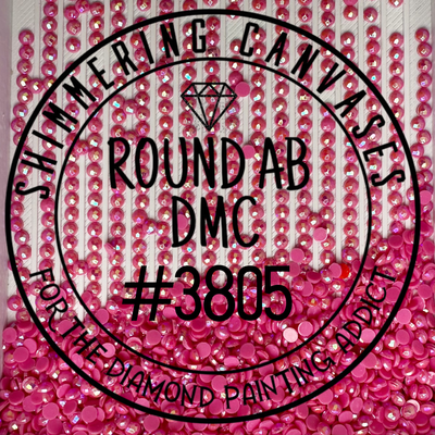 Round AB DMC #3805 Cyclamen Pink