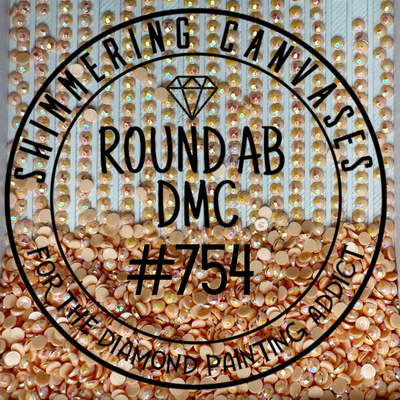Round AB DMC #754 Peach, Light