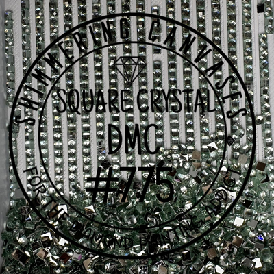 Square Crystal DMC #775 Baby Blue, Very Light