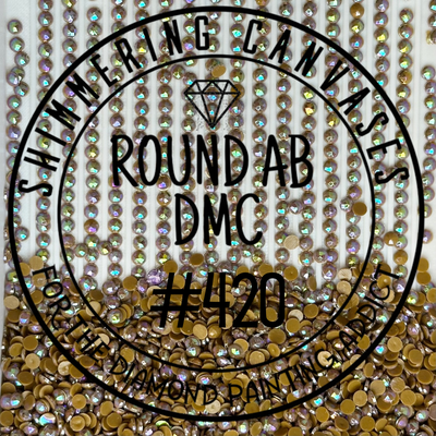 Round AB DMC #420 Hazel Nut Brown, Dark