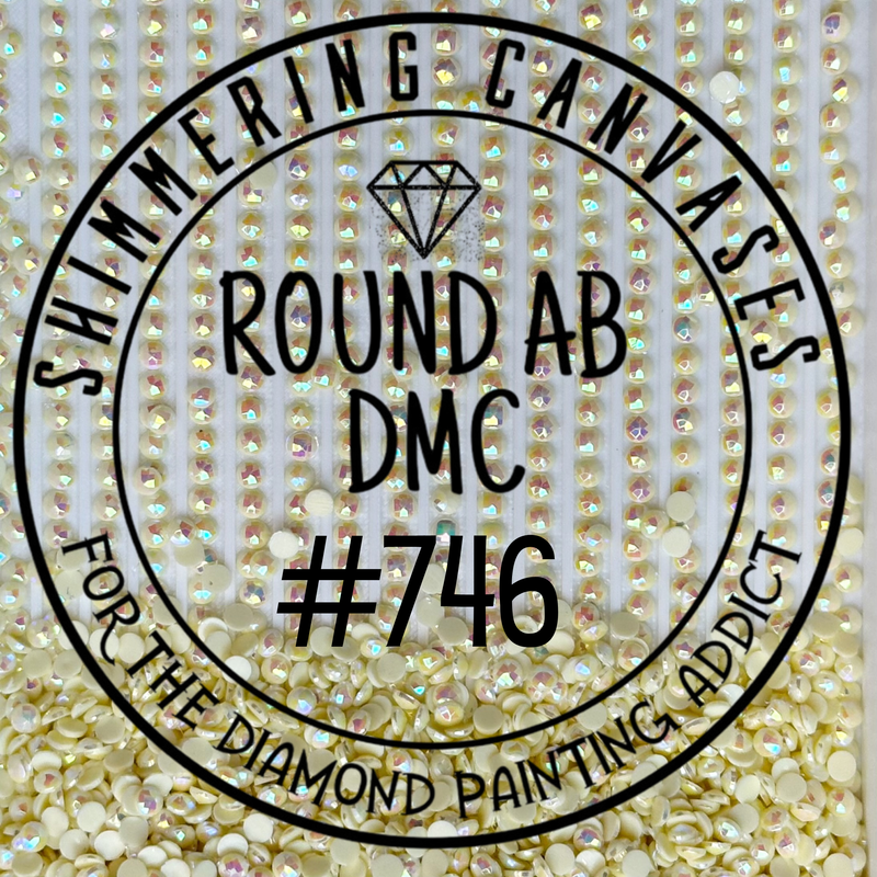 Round AB DMC #746 Off White