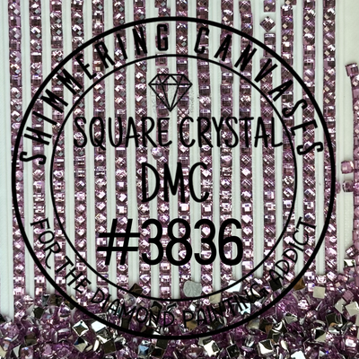 Square Crystal DMC #3836 Grape, Light