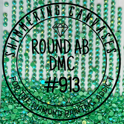 Round AB DMC #913 Nile Green, Medium