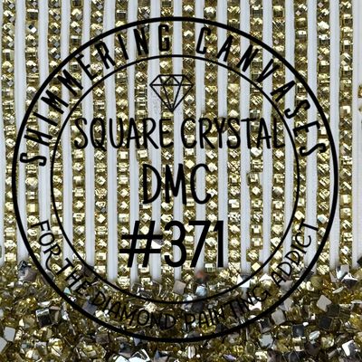 Square Crystal DMC #371 Mustard