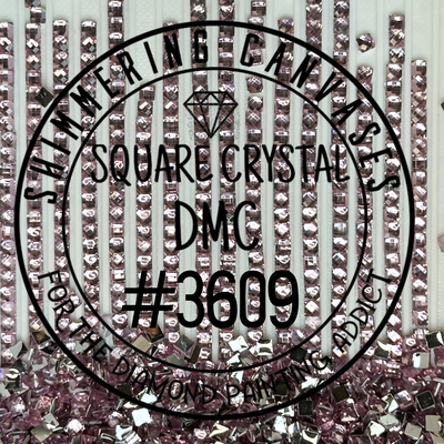 Square Crystal DMC #3609 Plum, Ultra Light