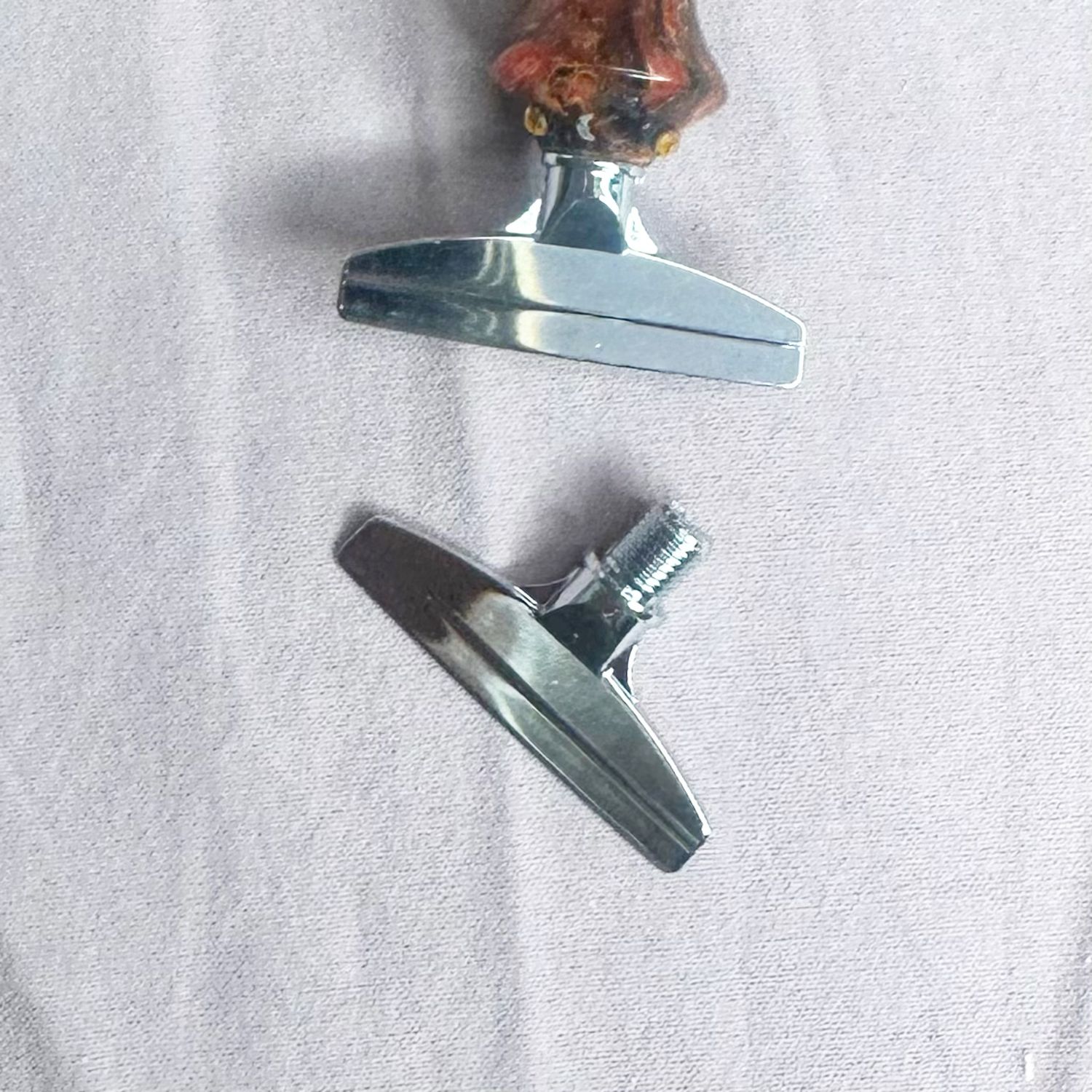 Screw in DP Pen tip Silver Straightener