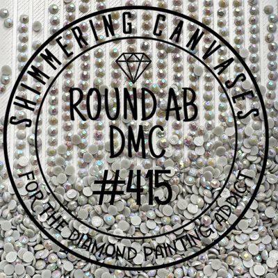 Round AB DMC #415 Pearl Grey