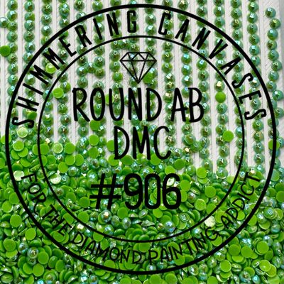 Round AB DMC #906 Parrot Green, Medium