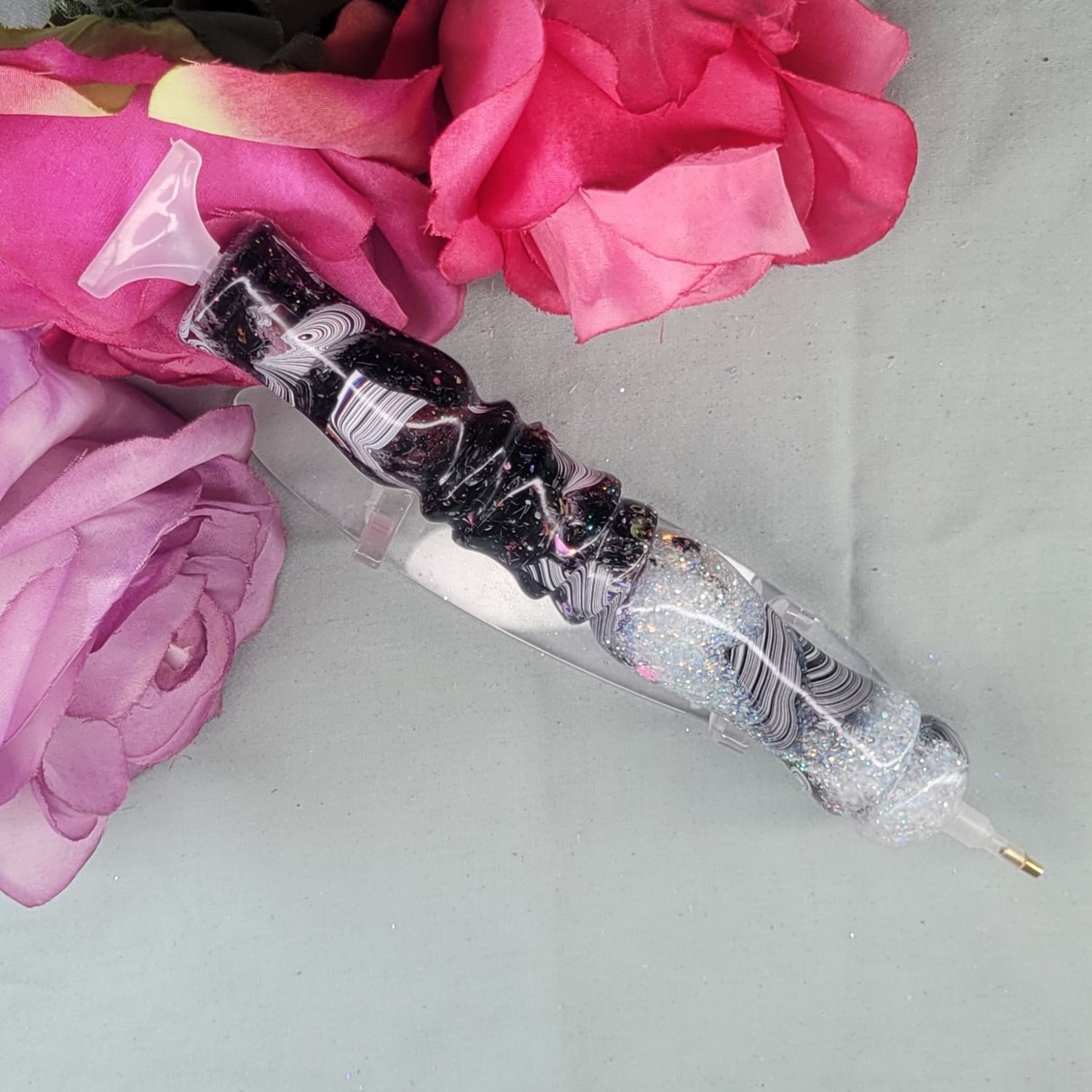 ***Diamond painting Pen 5.5” Fordite Glitter Pen