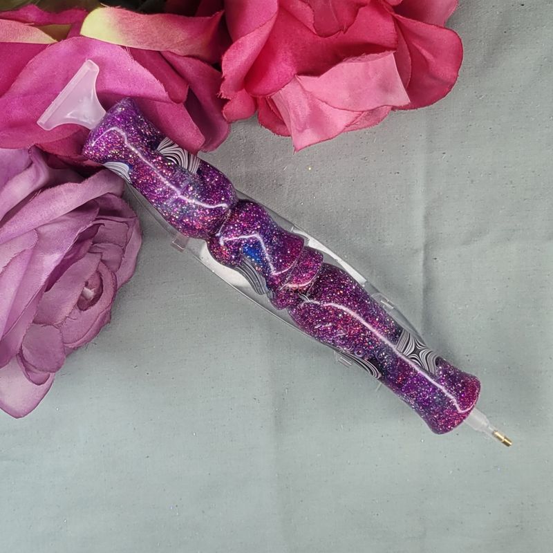 ***Diamond painting Pen 6” Fordite Glitter Pen