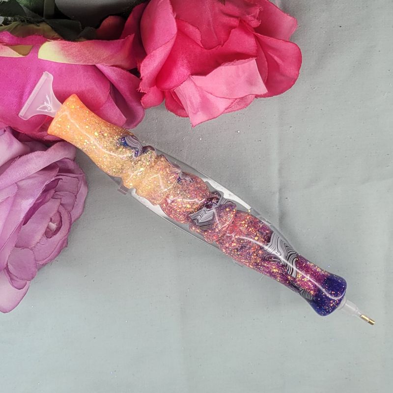 ***Diamond painting Pen 6” Fordite Glitter Pen