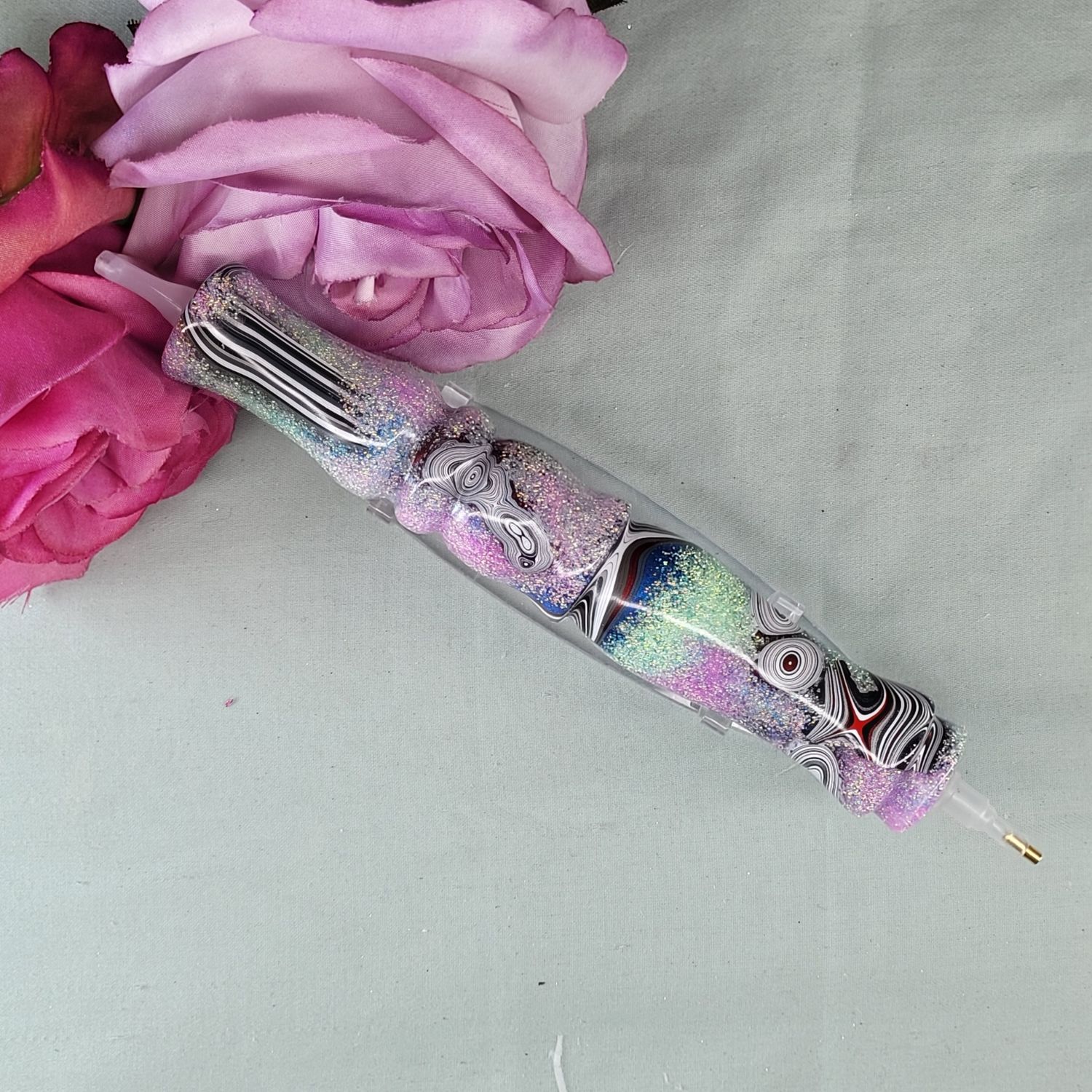 ***Diamond painting Pen 6” Glitter Fordite