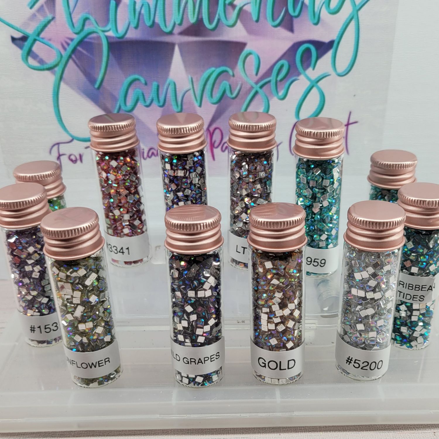 Square Crystal AB Drill Christmas Gift Set