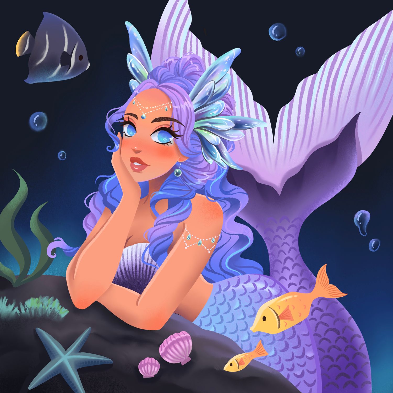 Artwork Cover Minder Butterfly Mermaid