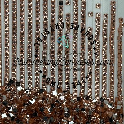 Square Crystal DMC #3341 Apricot