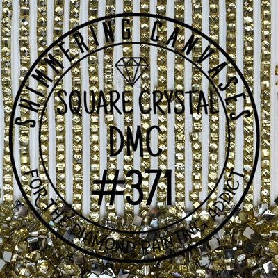 Square Crystal DMC #371 Mustard