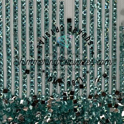 Square Crystal DMC #3811 Turquoise Very light