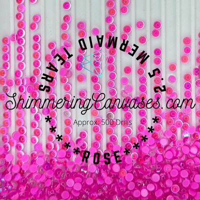 2.5mm Mermaid Tears Rose (Square)