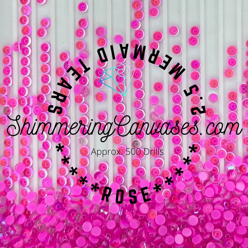 2.5mm Mermaid Tears Rose (Square)