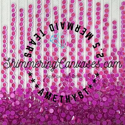 2.5mm Mermaid Tears Amethyst (Square)