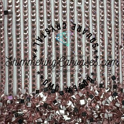 Square Crystal DMC #3608 Plum, Very Light