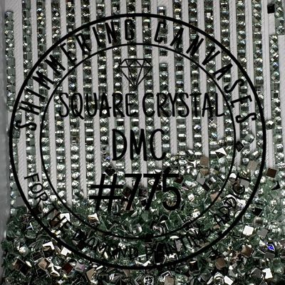 Square Crystal DMC #775 Baby Blue, Very Light