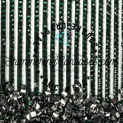 Square Crystal DMC #890 Pistachio Green, Ultra