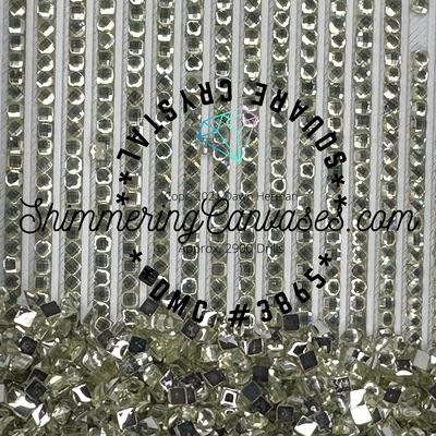 Square Crystal DMC #3865 Winter White