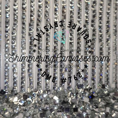 Square Crystal DMC #762 Pearl Grey, Very Light