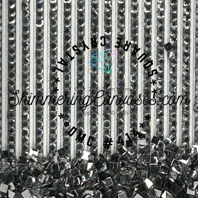 Square Crystal DMC #414 Steel Grey, Dark