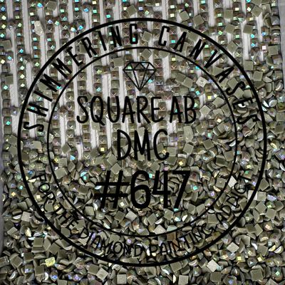 Square AB Drills DMC #647 Beaver Grey, Med