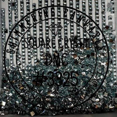 Square Crystal DMC #3325 Baby Blue, Light