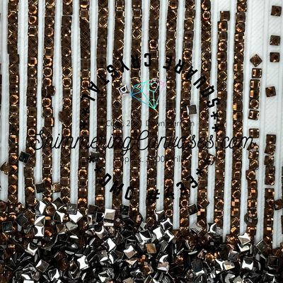 Square Crystal DMC #433, Brown, Med