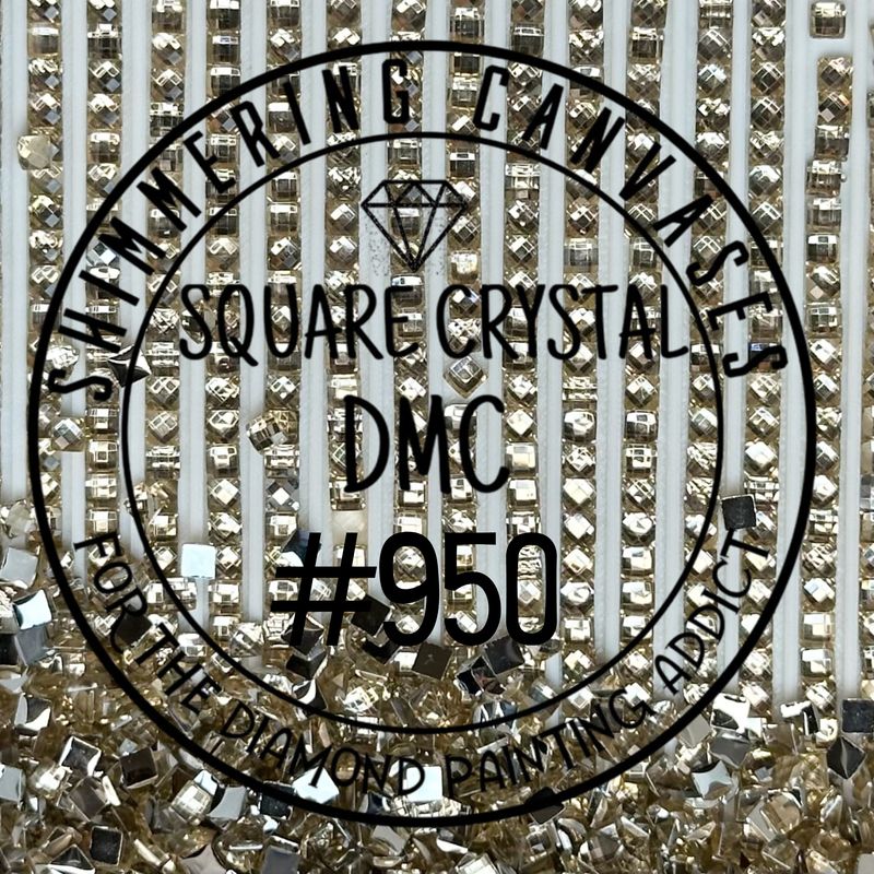 Square Crystal DMC #950 Desert Sand, Light