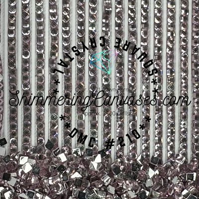 Square Crystal DMC #210 Lavender, Medium