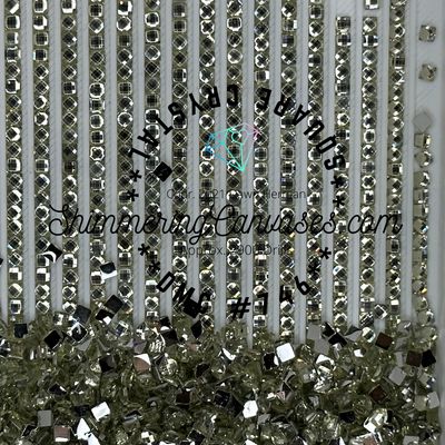 Square Crystal DMC #746 Off White