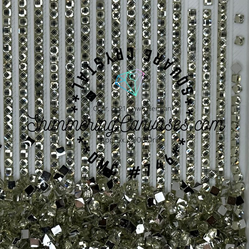 Square Crystal DMC #746 Off White