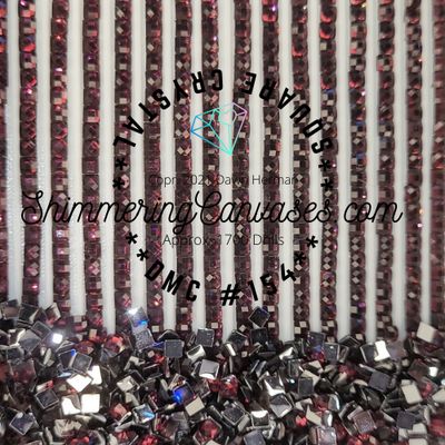 Square Crystal DMC #154 Grape, Very Light