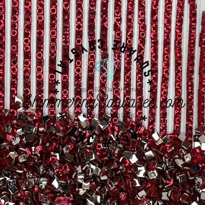 Square Crystal DMC #150, Rose Ultra Very Dark